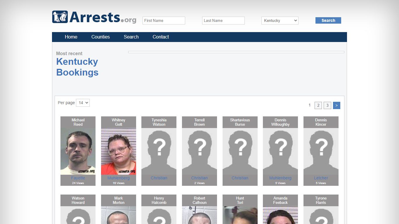 Kentucky Arrests and Inmate Search